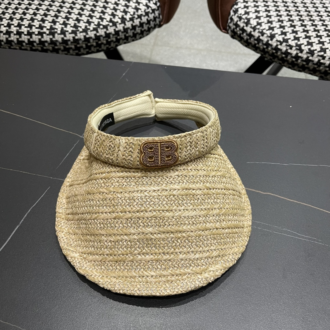  巴黎世家Balenciaga夏季小香风编织防晒帽出游百搭遮阳帽空顶帽
优雅女士太阳帽潮