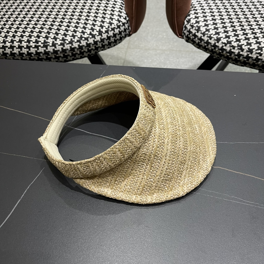  巴黎世家Balenciaga夏季小香风编织防晒帽出游百搭遮阳帽空顶帽
优雅女士太阳帽潮