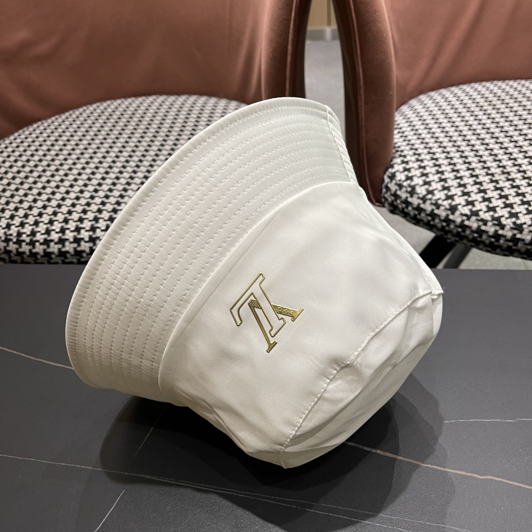 Lv 路易威登渔夫帽宽檐显脸小大脸圆脸可戴遮阳帽子男女款盆帽