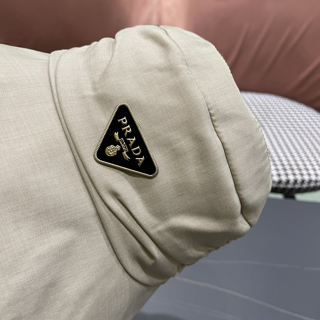  普拉达渔夫帽女2025新款时尚遮脸防晒帽夏季遮阳帽