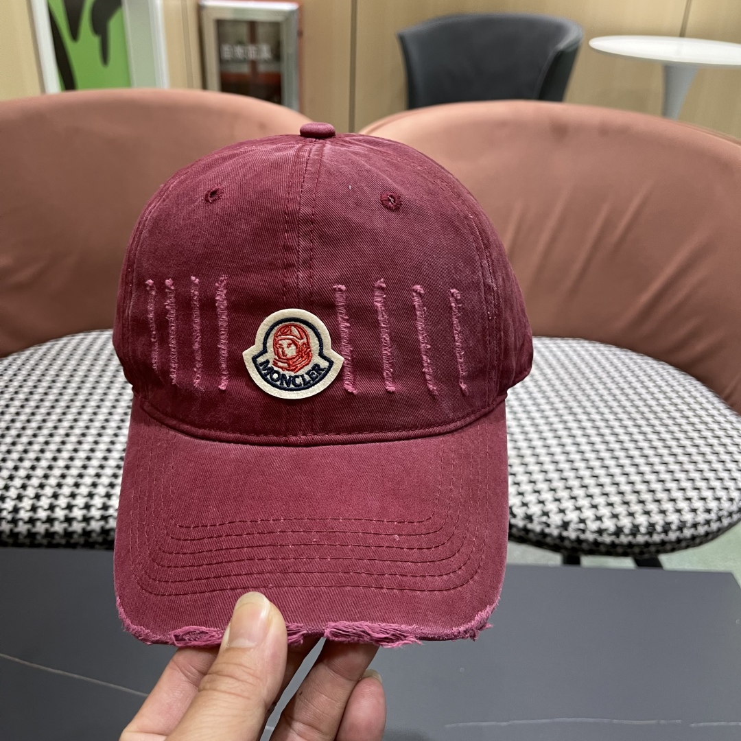  蒙口MONCLER2025新款棒球帽，时尚炸街单品，风格很OK，高品质舒适透气，凹造型很好看
