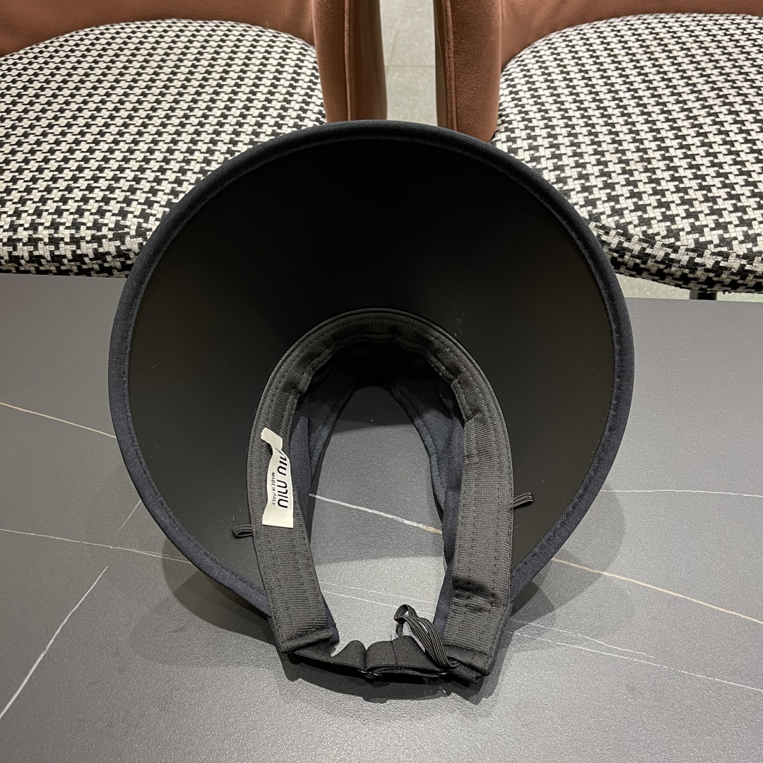  谬谬miumiu帽子女夏季新款大檐防晒空顶帽冰丝抗紫外线
户外透气全脸遮太阳帽