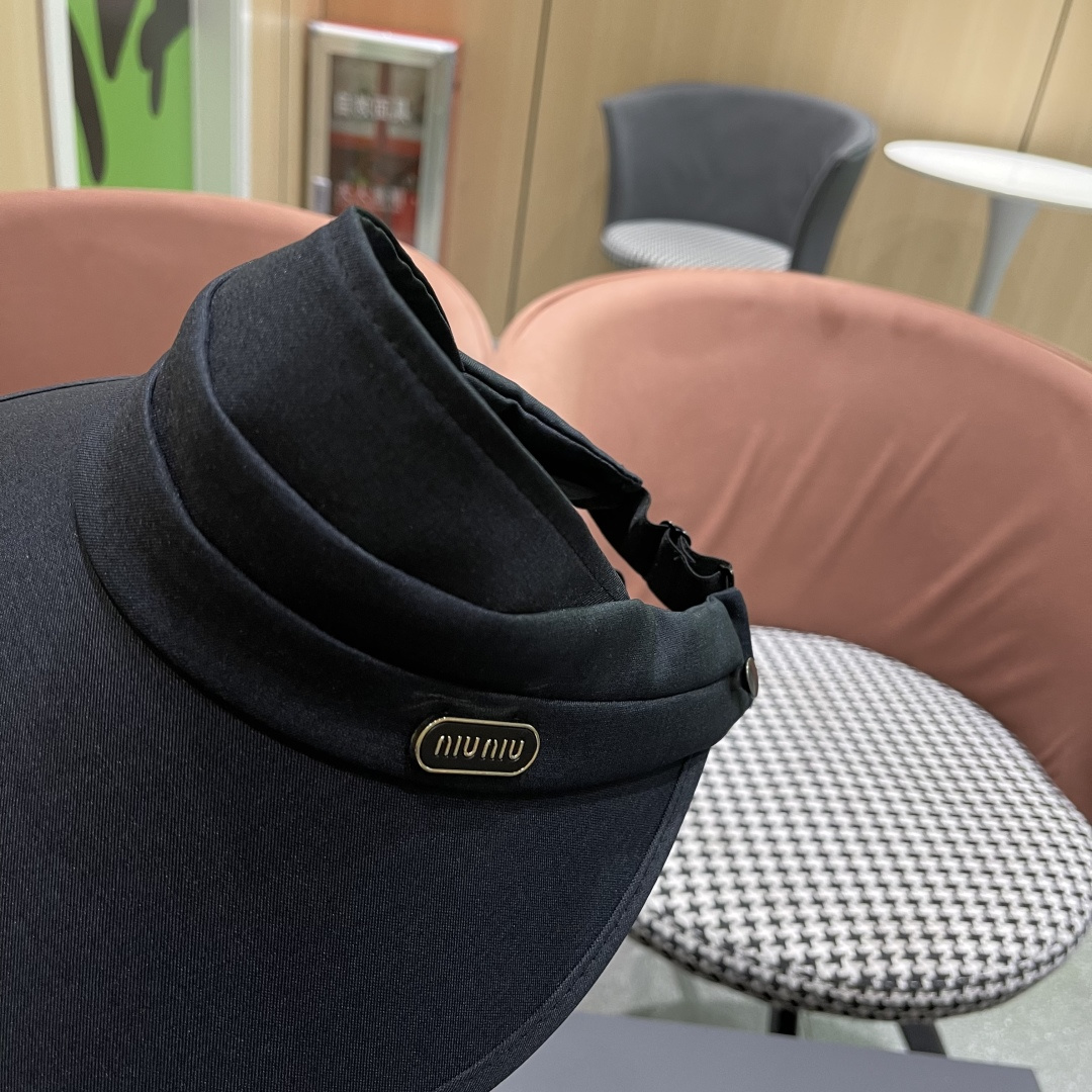  谬谬miumiu帽子女夏季新款大檐防晒空顶帽冰丝抗紫外线
户外透气全脸遮太阳帽