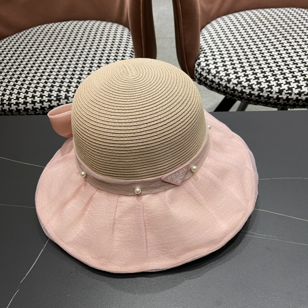  Chanel香奈儿2025年新款布草拼接草帽女春夏Uv防紫外线
渔夫帽可折叠大沿防晒帽