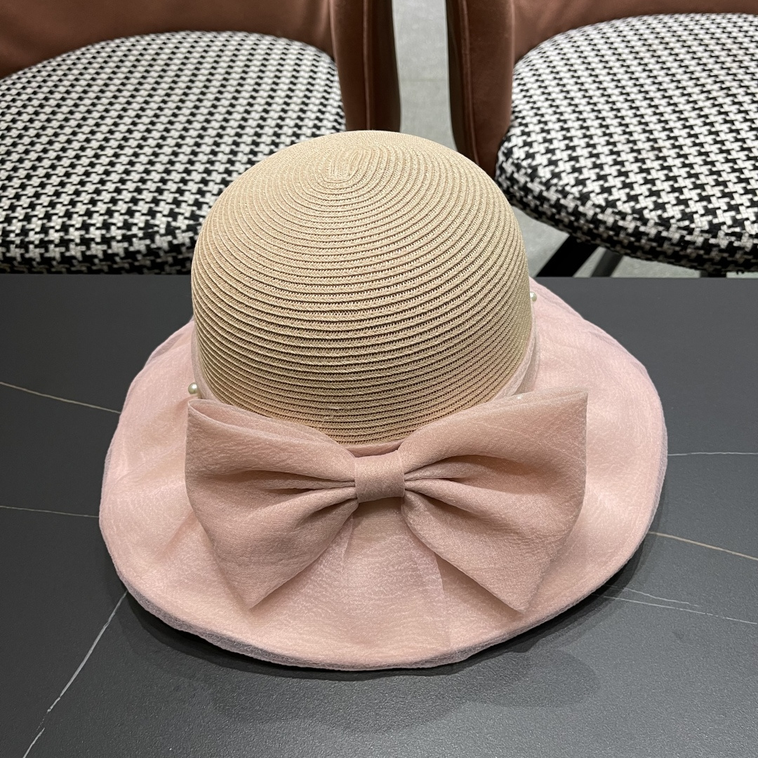  Chanel香奈儿2025年新款布草拼接草帽女春夏Uv防紫外线
渔夫帽可折叠大沿防晒帽