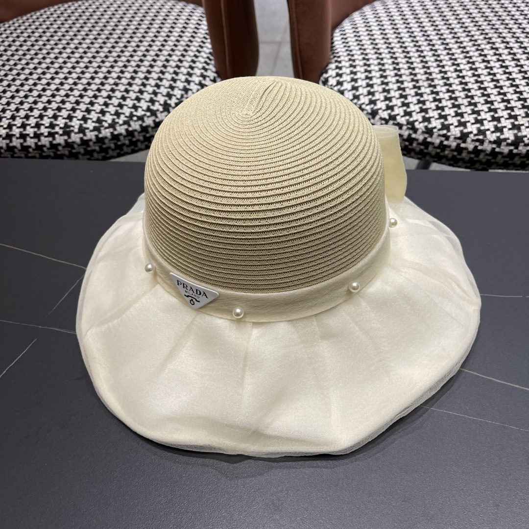  Chanel香奈儿2025年新款布草拼接草帽女春夏Uv防紫外线
渔夫帽可折叠大沿防晒帽