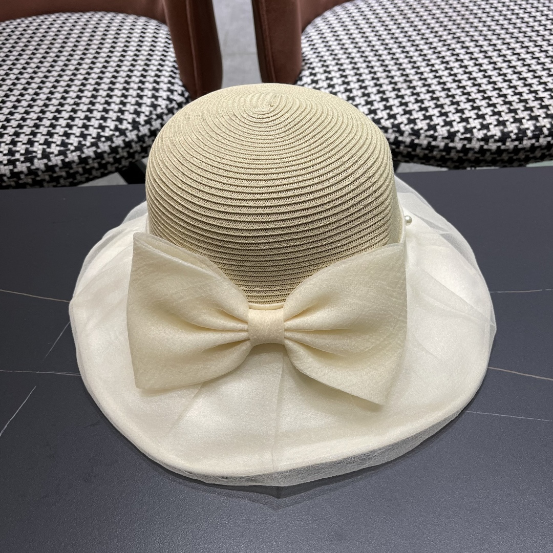  Chanel香奈儿2025年新款布草拼接草帽女春夏Uv防紫外线
渔夫帽可折叠大沿防晒帽