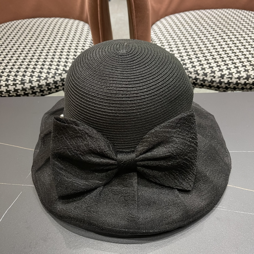  Chanel香奈儿2025年新款布草拼接草帽女春夏Uv防紫外线
渔夫帽可折叠大沿防晒帽