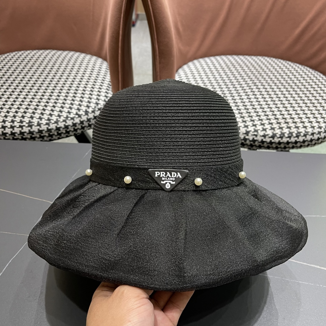  Chanel香奈儿2025年新款布草拼接草帽女春夏Uv防紫外线
渔夫帽可折叠大沿防晒帽