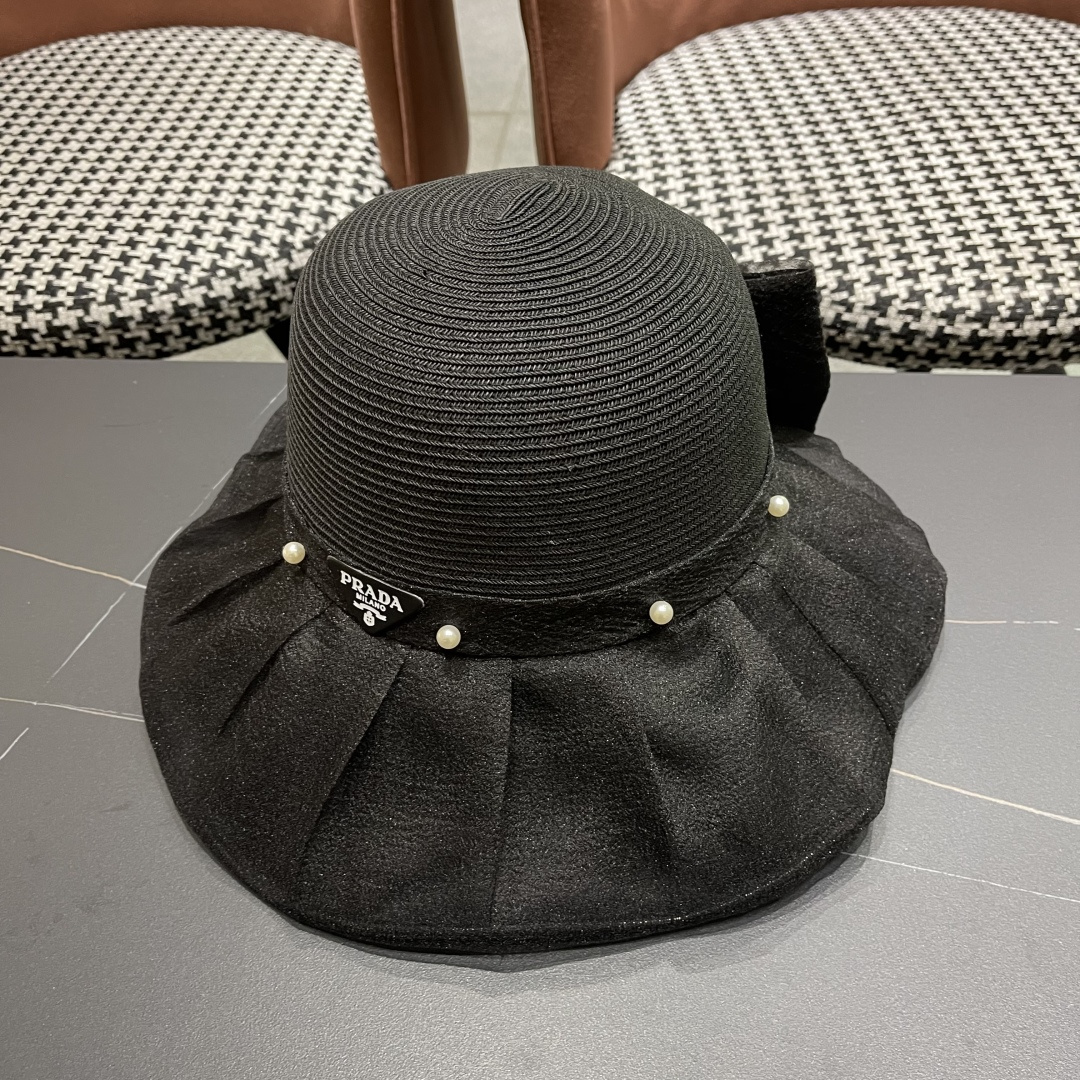  Chanel香奈儿2025年新款布草拼接草帽女春夏Uv防紫外线
渔夫帽可折叠大沿防晒帽