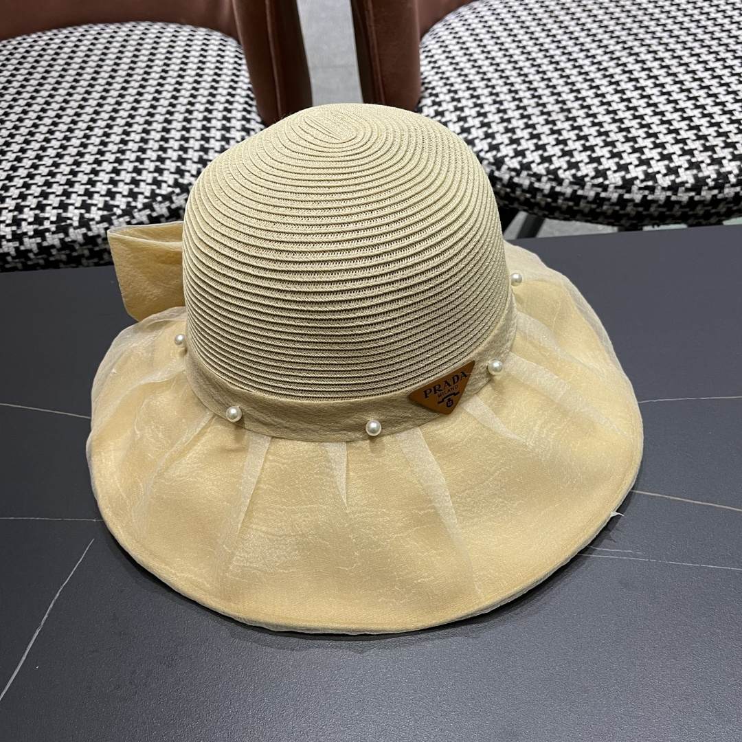  Chanel香奈儿2025年新款布草拼接草帽女春夏Uv防紫外线
渔夫帽可折叠大沿防晒帽