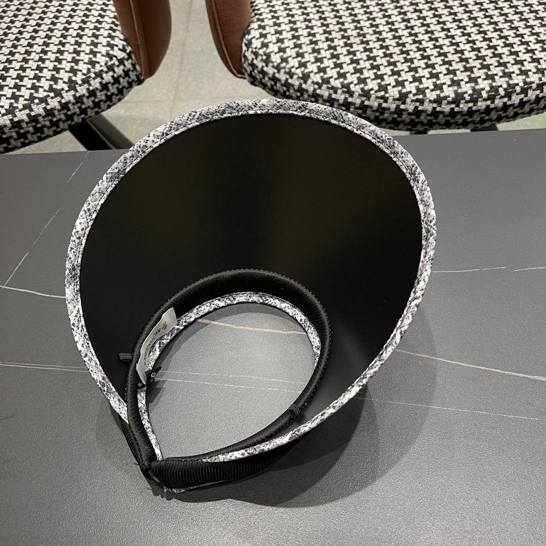  蒙口moncler防晒帽女夏防紫外线遮阳帽韩版休闲百搭大檐遮
脸空顶帽可扎马尾