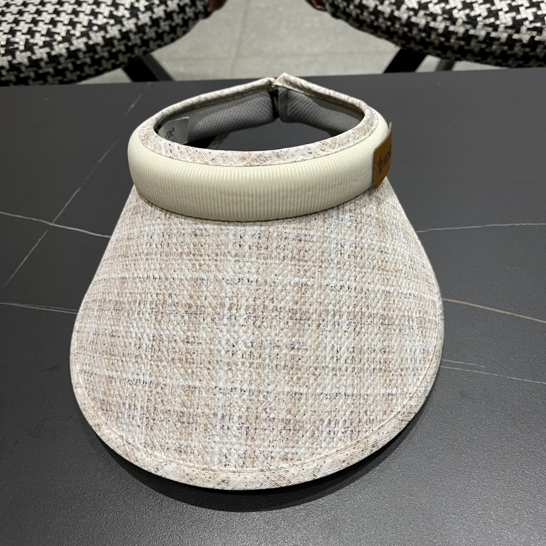  蒙口moncler防晒帽女夏防紫外线遮阳帽韩版休闲百搭大檐遮
脸空顶帽可扎马尾