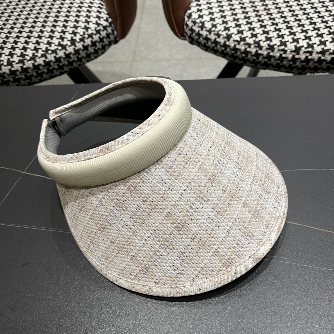  蒙口moncler防晒帽女夏防紫外线遮阳帽韩版休闲百搭大檐遮
脸空顶帽可扎马尾