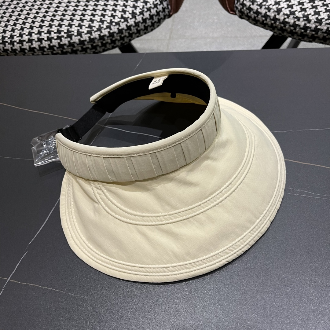  Balenclaga巴黎世家2025韩版时尚褶皱空顶帽女春夏季日系大檐遮
阳防晒可折叠太阳帽