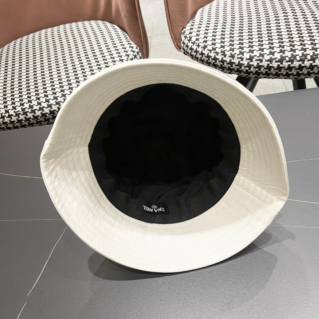  CHANEL 香奈儿2025早春新款原单渔夫帽， 精致純也格调很有感觉，很酷很时尚，专柜断货热门，质量