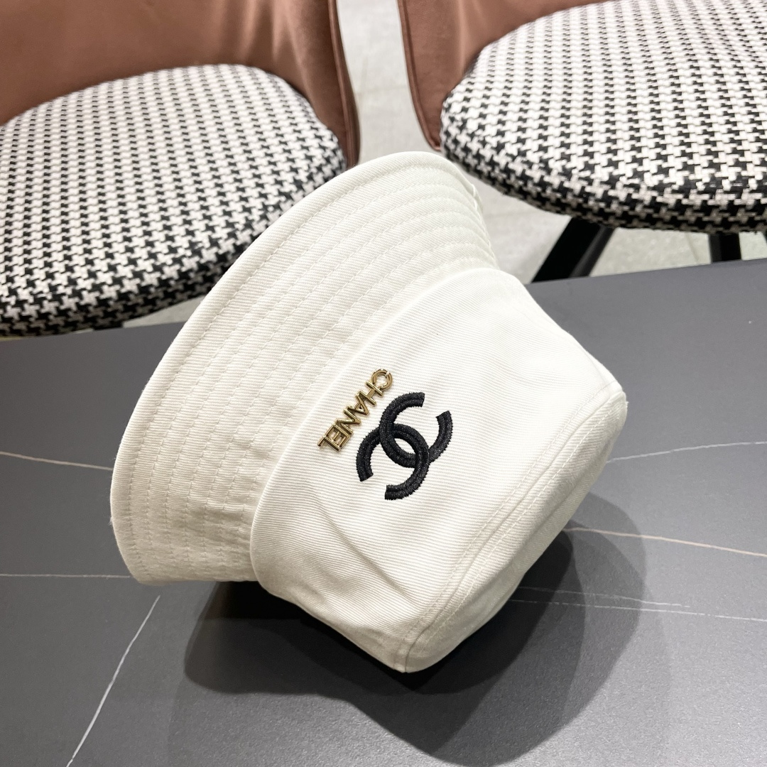  CHANEL 香奈儿2025早春新款原单渔夫帽， 精致純也格调很有感觉，很酷很时尚，专柜断货热门，质量