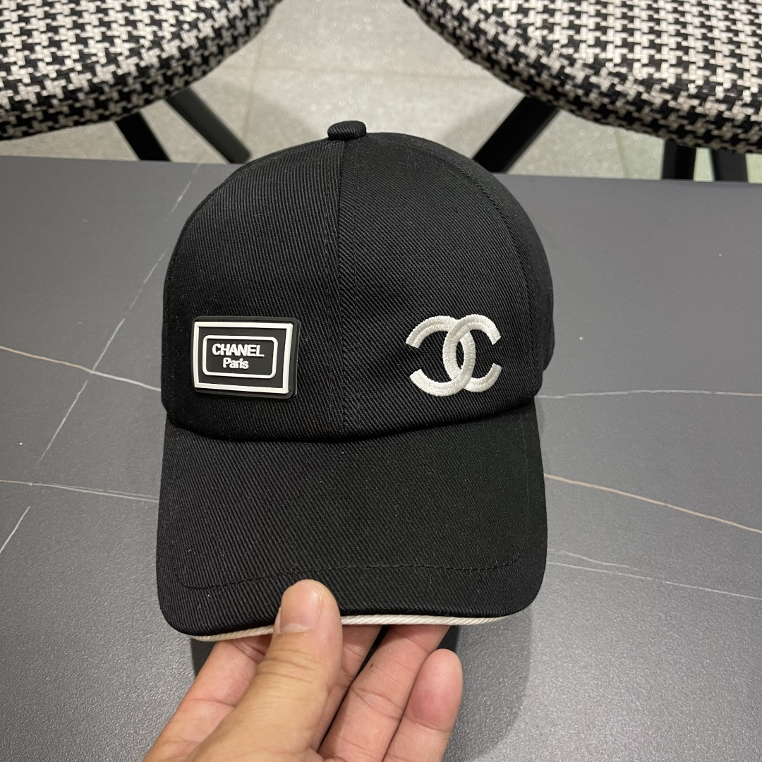  Chanel（香奈儿）2025专柜新款原单刺绣棒球帽，11开模订制，立体刺绣，精致无暇！100%纯棉面