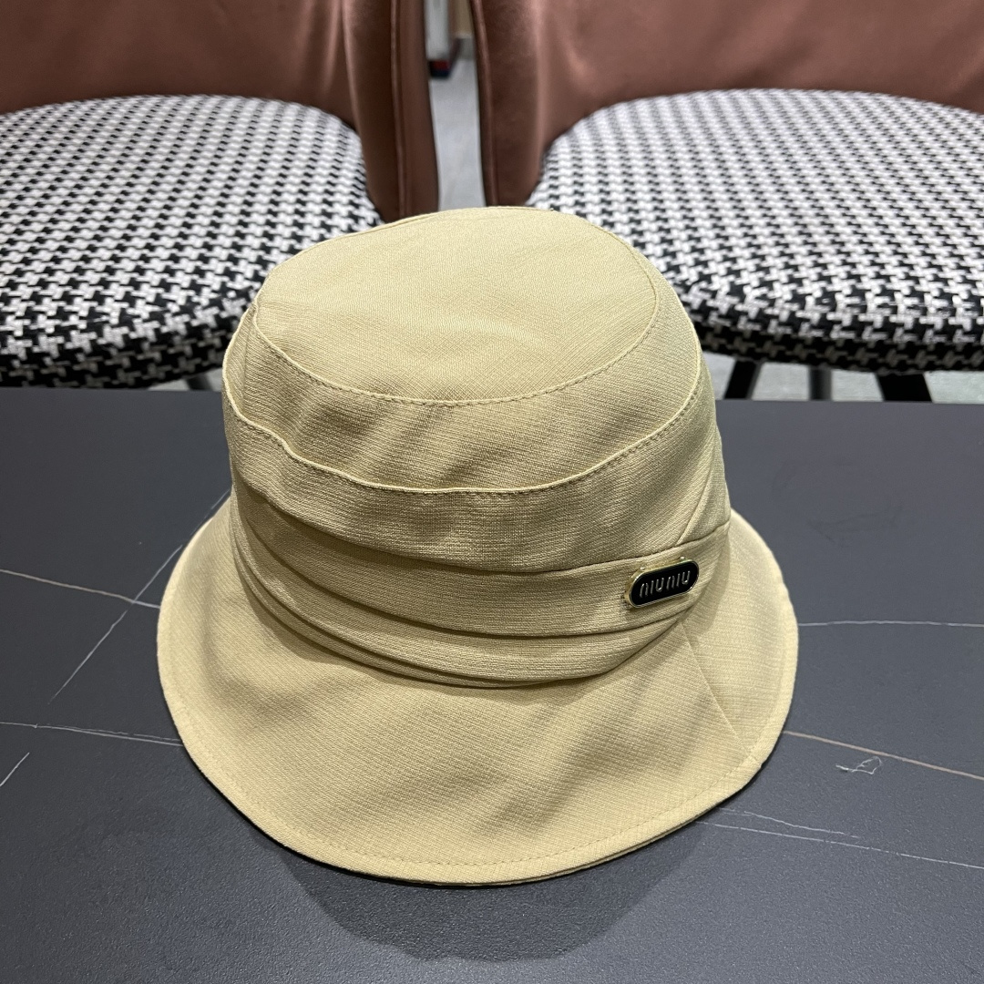  谬谬miumiu日系休闲百搭渔夫帽防紫外线宽檐遮脸网红盆帽大
头国品脸小水桶帽