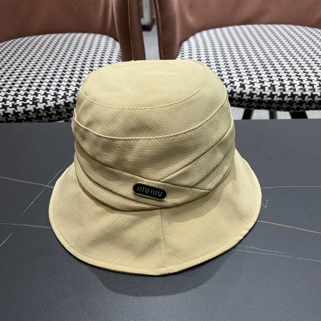  谬谬miumiu日系休闲百搭渔夫帽防紫外线宽檐遮脸网红盆帽大
头国品脸小水桶帽