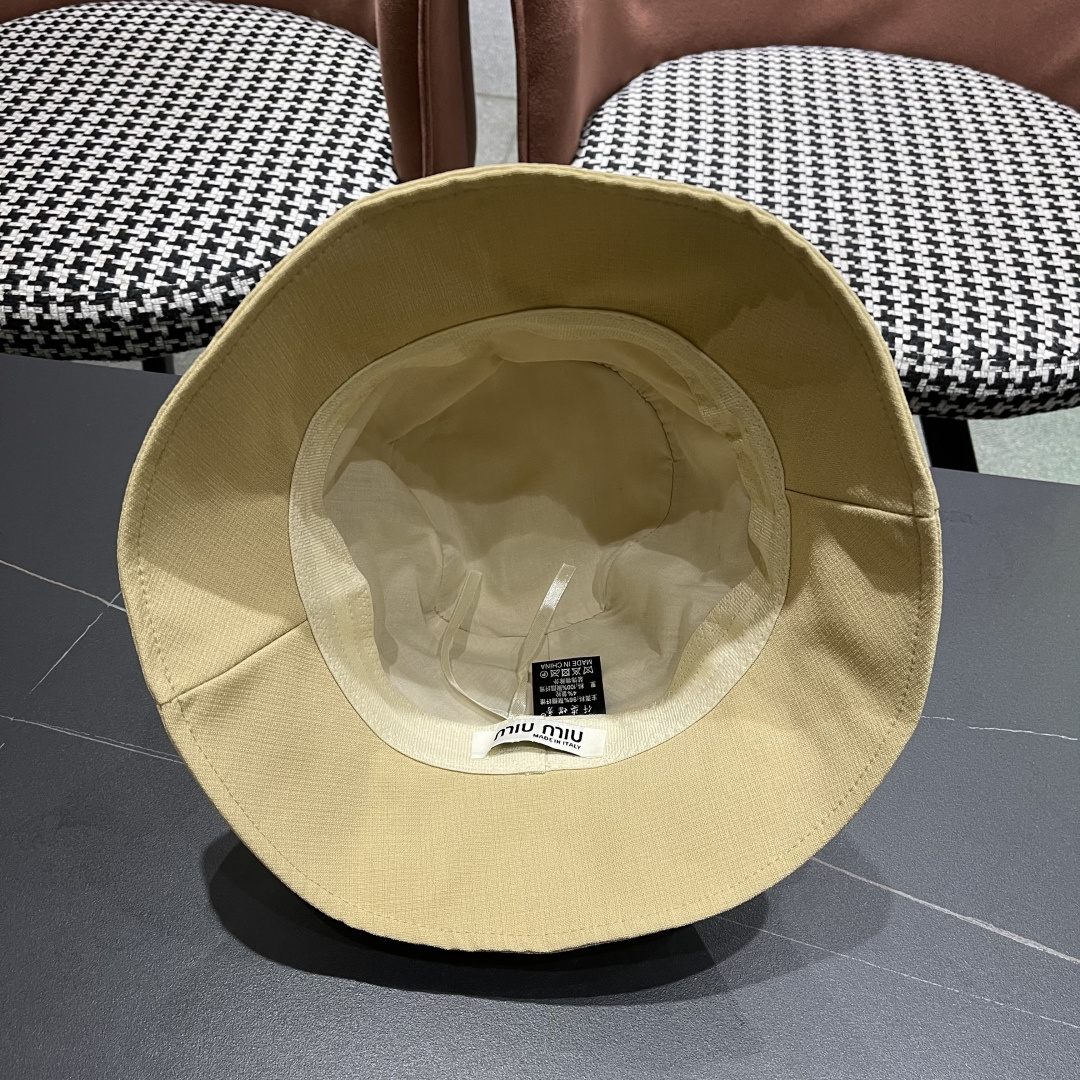  谬谬miumiu日系休闲百搭渔夫帽防紫外线宽檐遮脸网红盆帽大
头国品脸小水桶帽