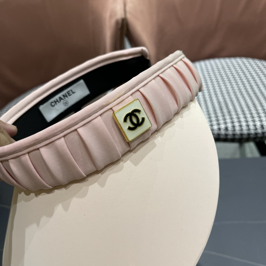  Chanel香奈儿空顶帽女2025夏季新款拼色防晒帽遮阳逛街出游帽子