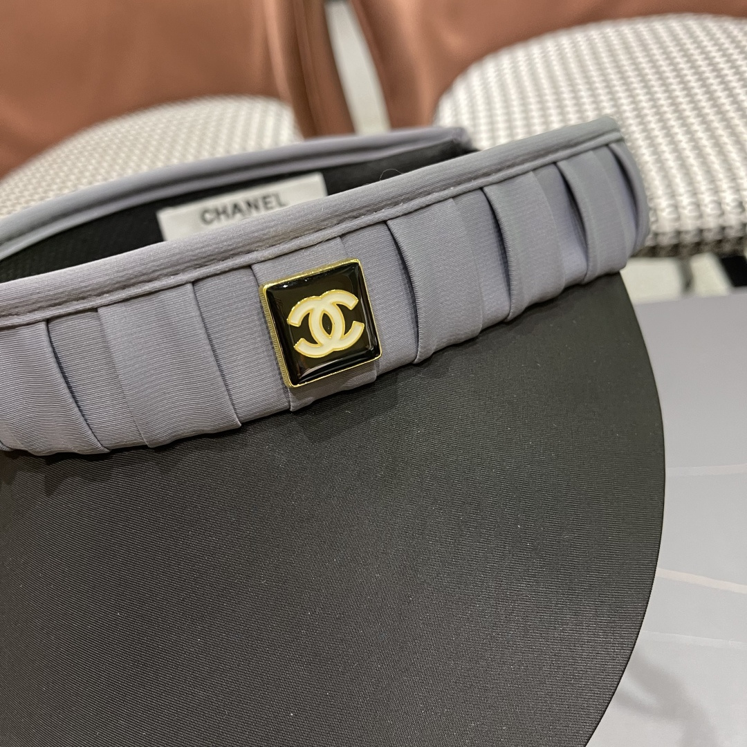  Chanel香奈儿空顶帽女2025夏季新款拼色防晒帽遮阳逛街出游帽子