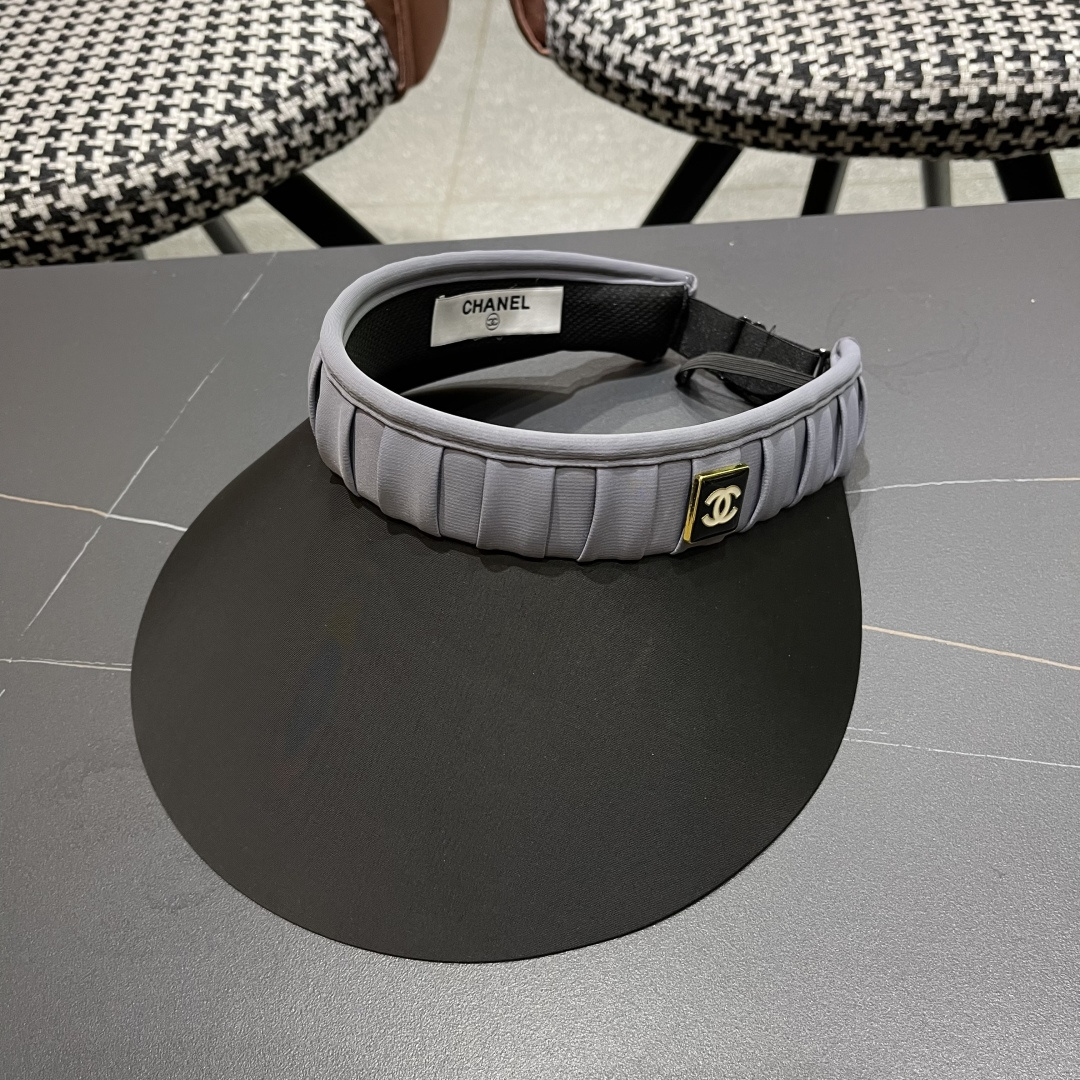  Chanel香奈儿空顶帽女2025夏季新款拼色防晒帽遮阳逛街出游帽子