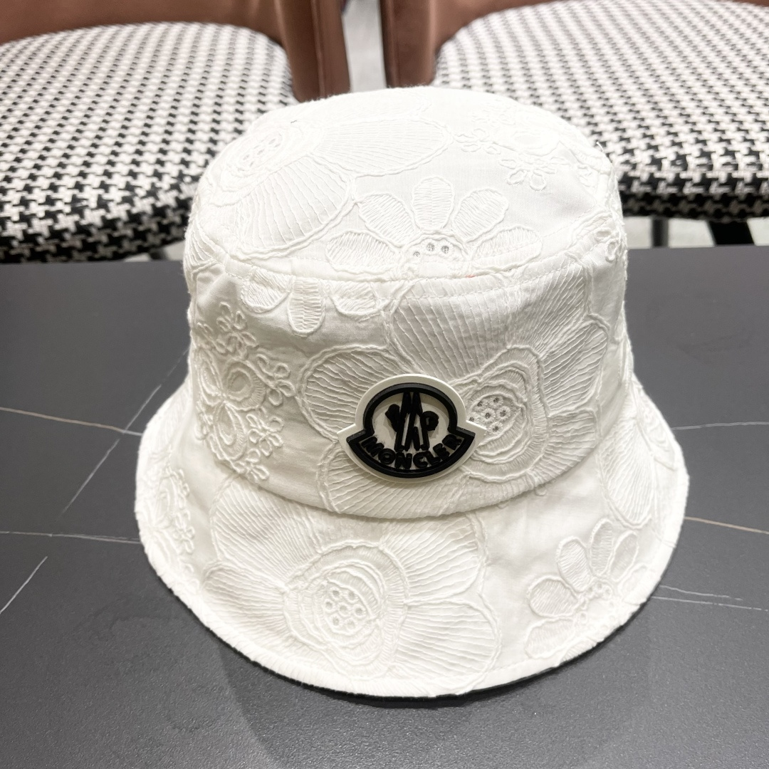 NO:225370,Moncler 2025 new sun hat for women in summer hollow niche embroidered fisherman hat hat straw hat fisherman hat baseball hat knit hat, hat, christian louboutin, Moncler, espadrilles, hats19860909蒙口Moncler2025新款遮阳帽子女夏季镂空小众刺绣渔夫帽 帽子草帽渔夫帽棒球帽针织帽,帽子,christian louboutin,Moncler,espadrilles,hats,hat