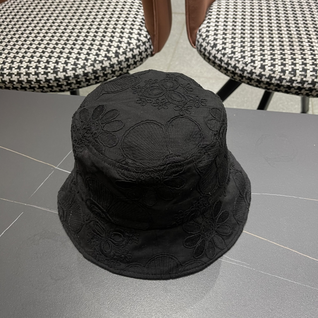  蒙口Moncler🆕2025新款遮阳帽子女夏季镂空小众刺绣渔夫帽
