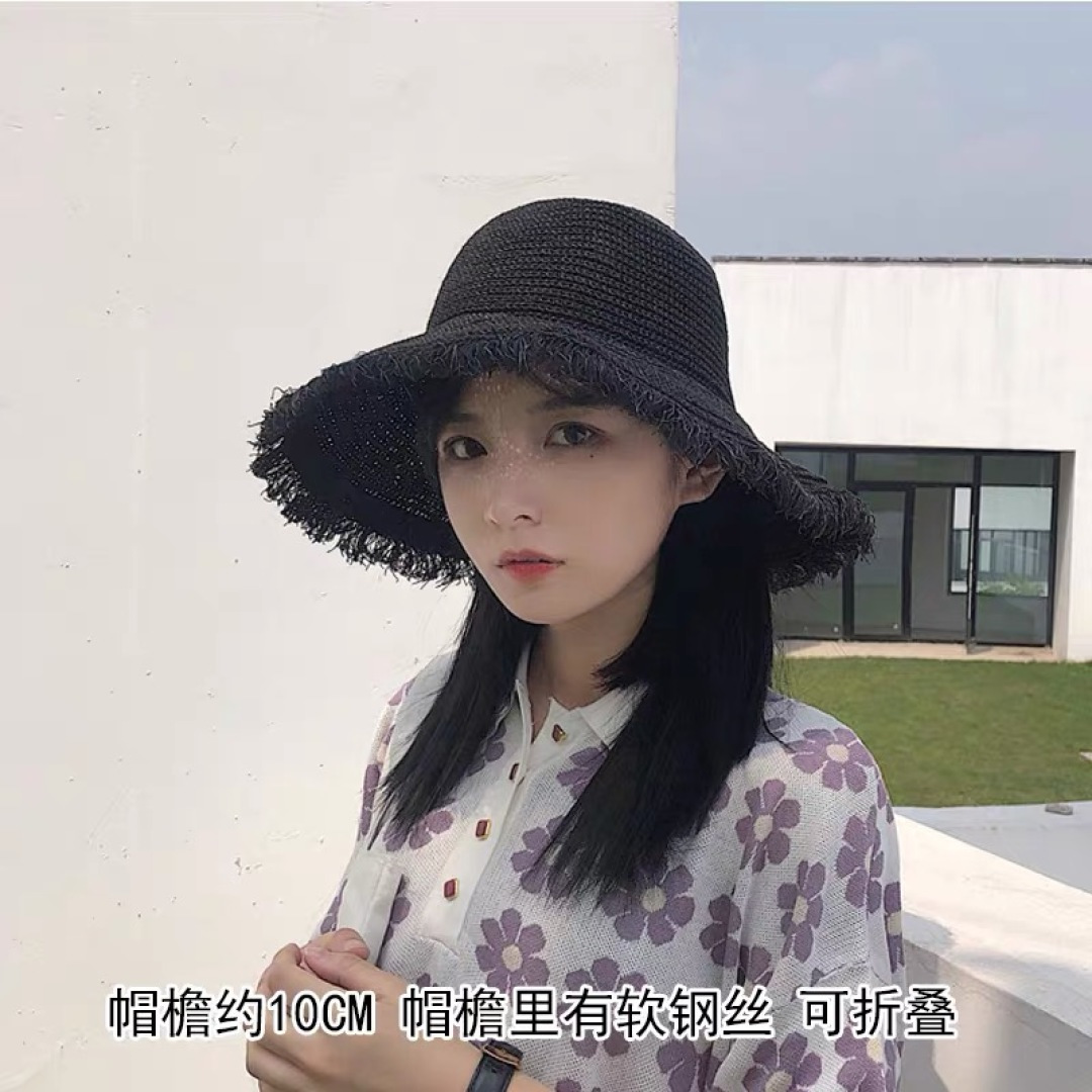  Lv路易威登 女小清新沙滩韩版遮脸编织防晒透气渔夫帽
大檐太阳户外帽子