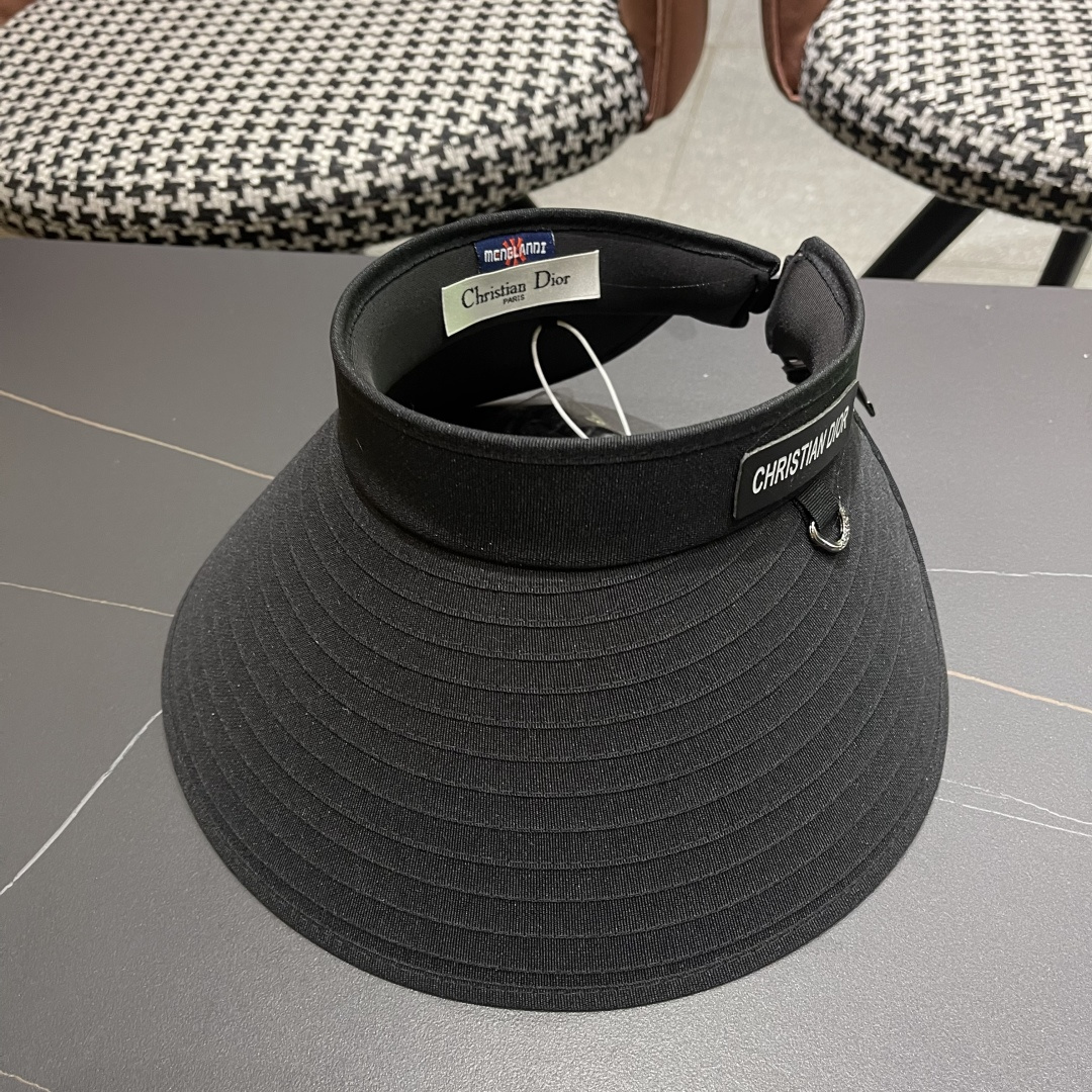  【迪奥DIOR】2025加大帽檐空顶帽女遮阳防晒夏季双层防紫外线
发箍骑车不翻太阳帽子
