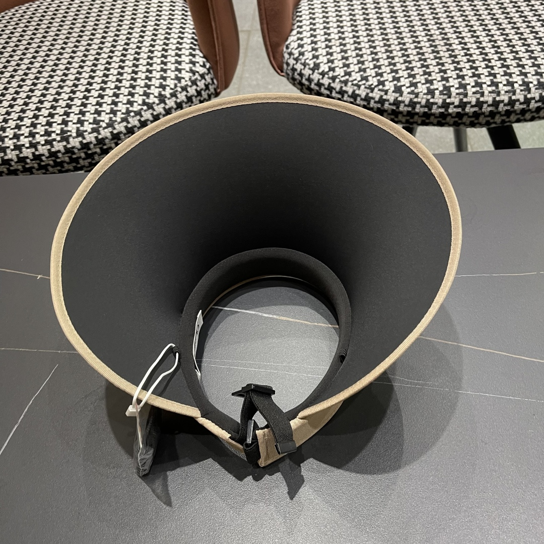  【迪奥DIOR】2025加大帽檐空顶帽女遮阳防晒夏季双层防紫外线
发箍骑车不翻太阳帽子