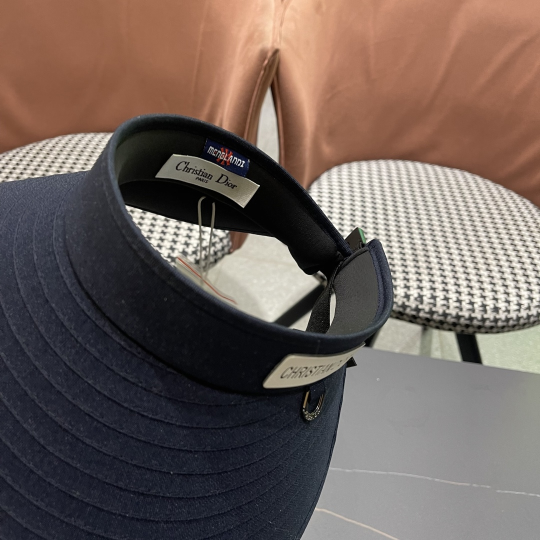  【迪奥DIOR】2025加大帽檐空顶帽女遮阳防晒夏季双层防紫外线
发箍骑车不翻太阳帽子