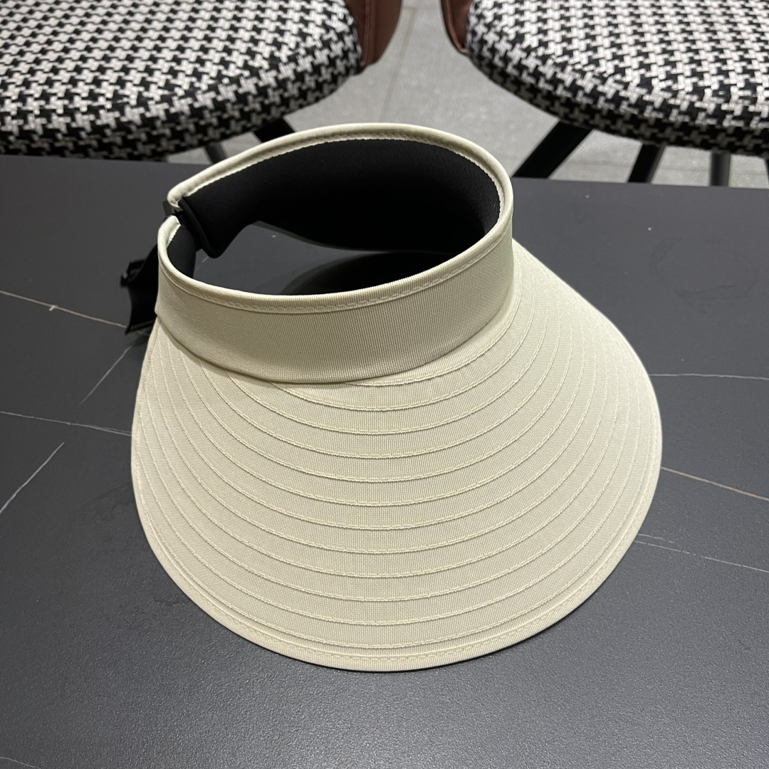  【迪奥DIOR】2025加大帽檐空顶帽女遮阳防晒夏季双层防紫外线
发箍骑车不翻太阳帽子