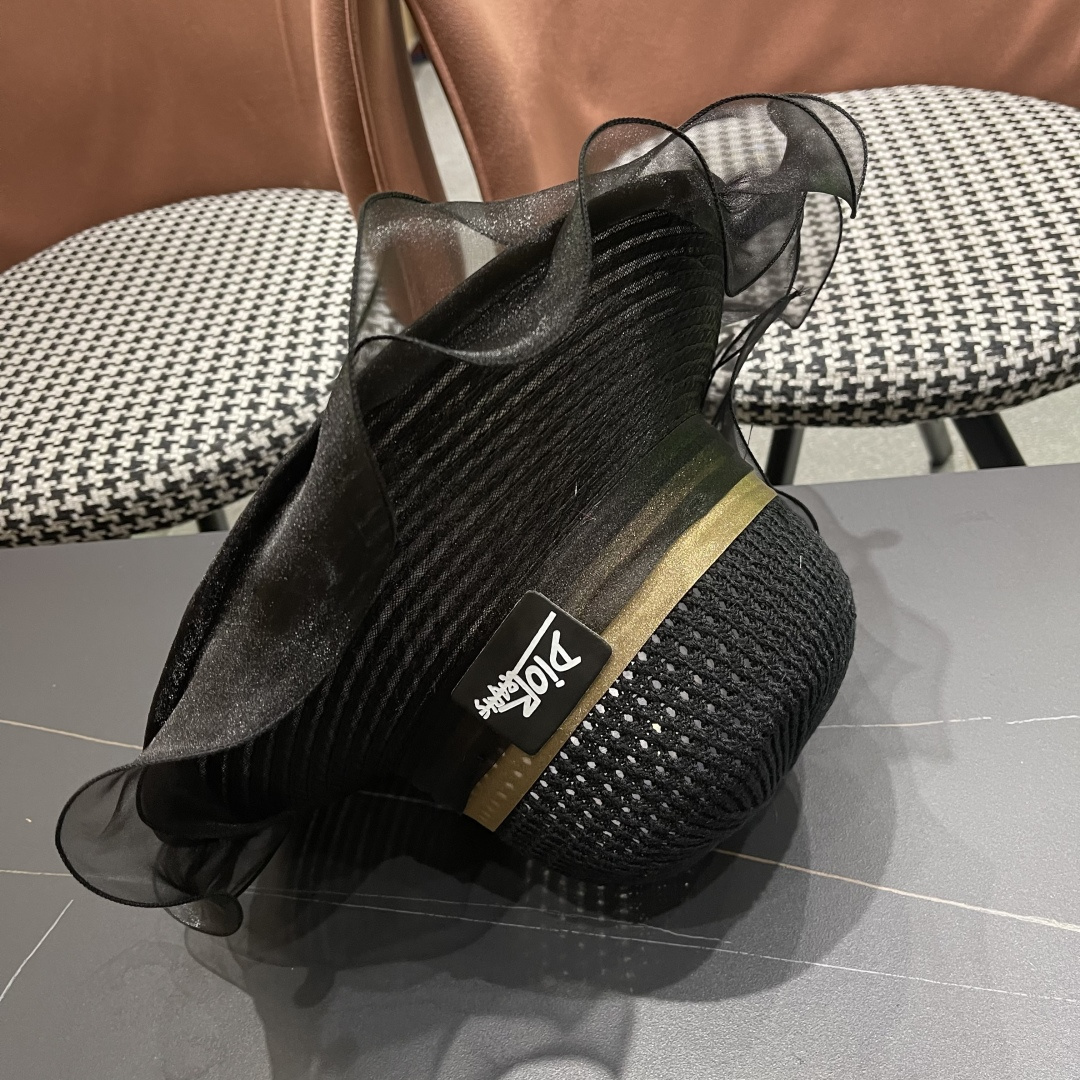 【迪奥DIOR】高级感气质优雅大沿帽女神欧根纱透气波浪边
防晒帽夏季妈妈遮阳帽