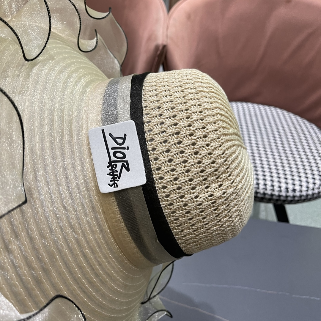 【迪奥DIOR】高级感气质优雅大沿帽女神欧根纱透气波浪边
防晒帽夏季妈妈遮阳帽