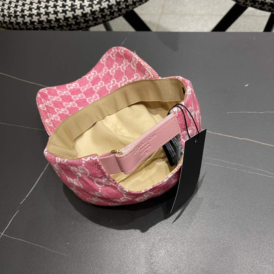  Gucci古奇新款原单棒球帽，大双G，专柜11开模订制，完美对花,轻盈透气！基础头围56，贴片可调节。