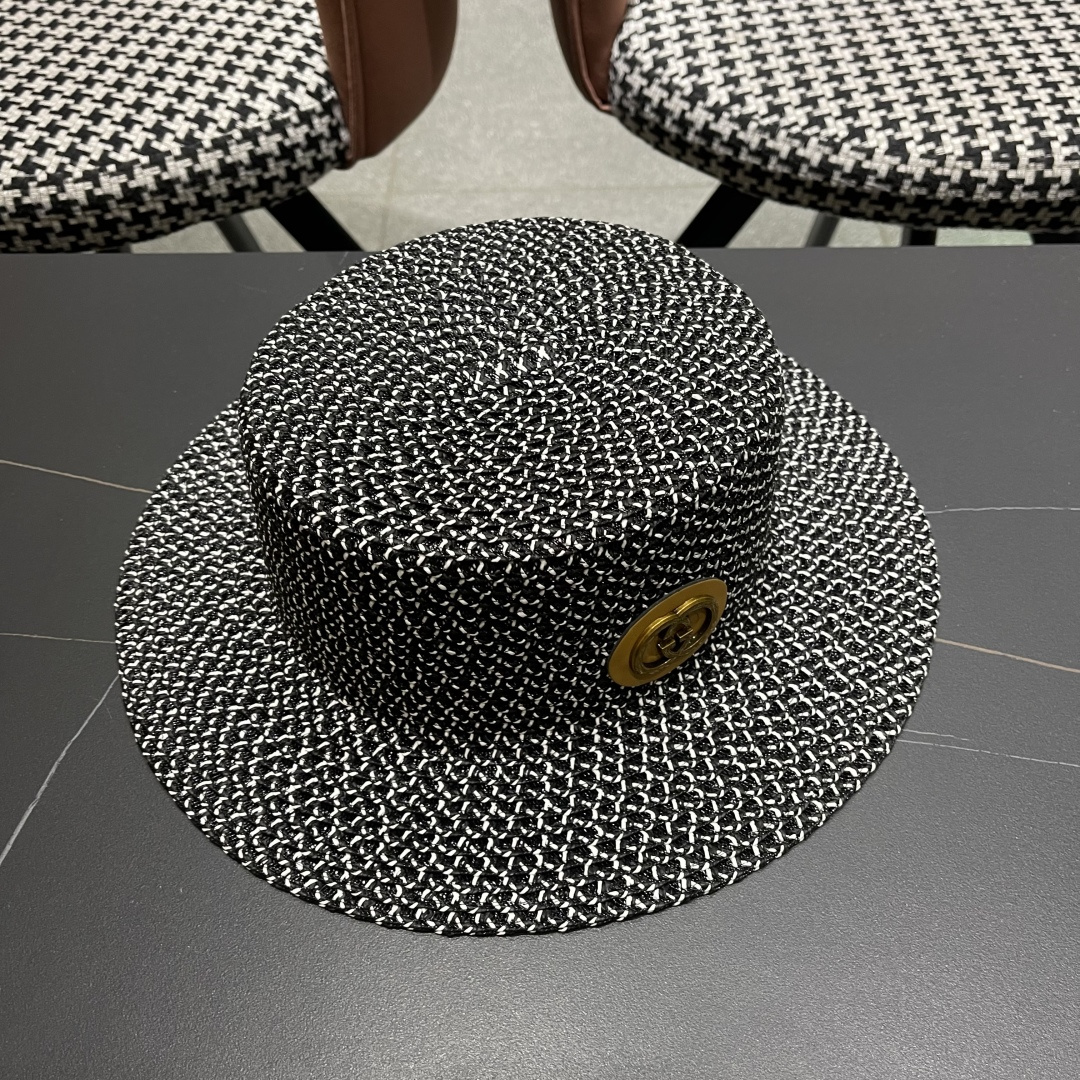   Gucci古奇2025新款镂空草帽，防晒遮阳帽，旅游出街必备