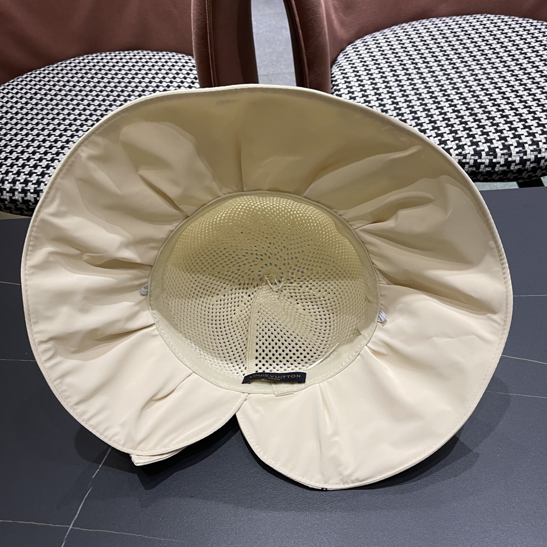  Chanel（香奈儿）蝴蝶结渔夫帽子女春夏季户外防紫外
线遮脸遮阳帽显脸小