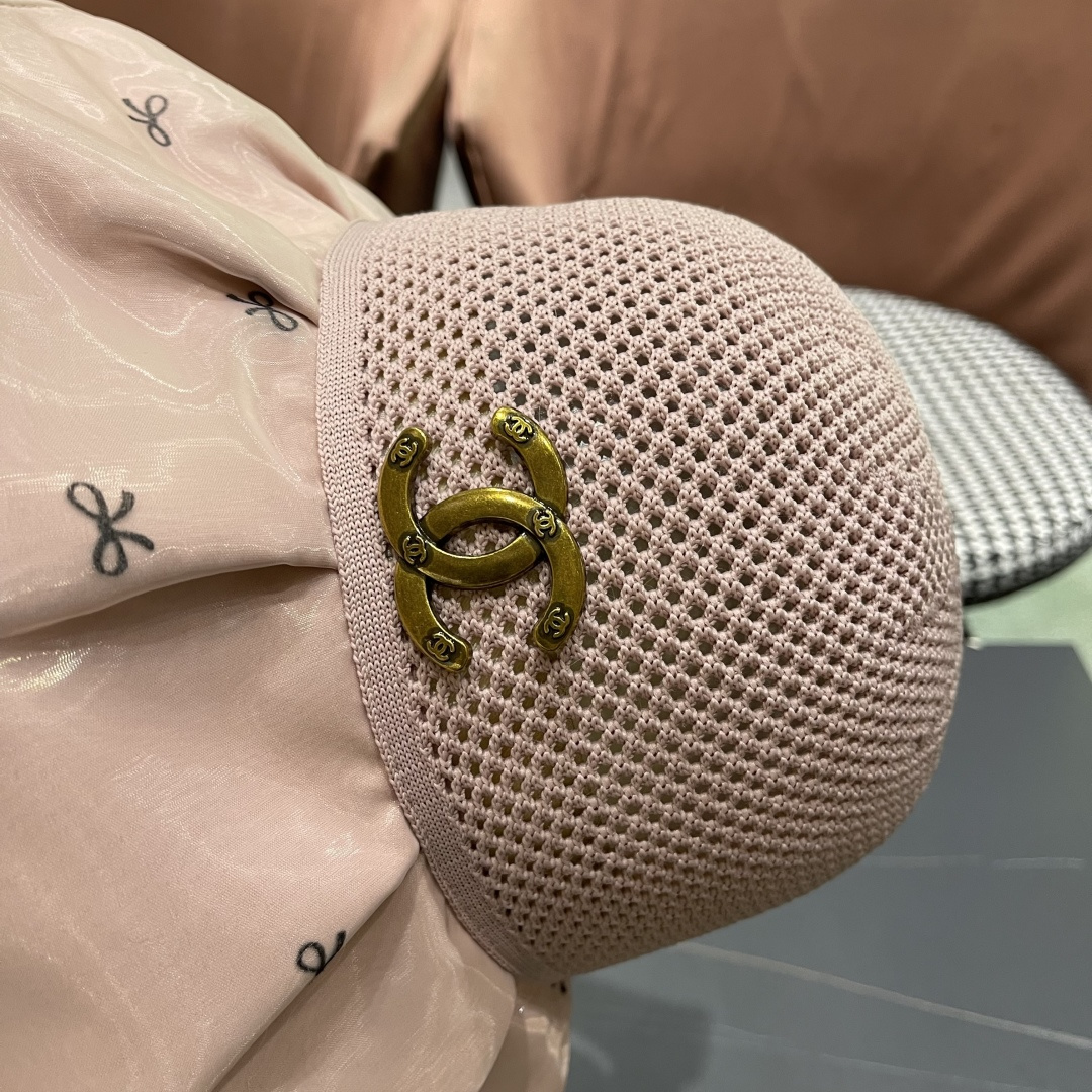  Chanel（香奈儿）蝴蝶结渔夫帽子女春夏季户外防紫外
线遮脸遮阳帽显脸小