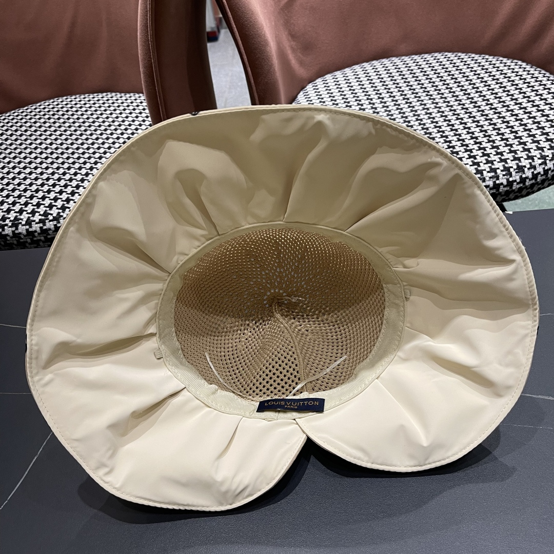  Chanel（香奈儿）蝴蝶结渔夫帽子女春夏季户外防紫外
线遮脸遮阳帽显脸小