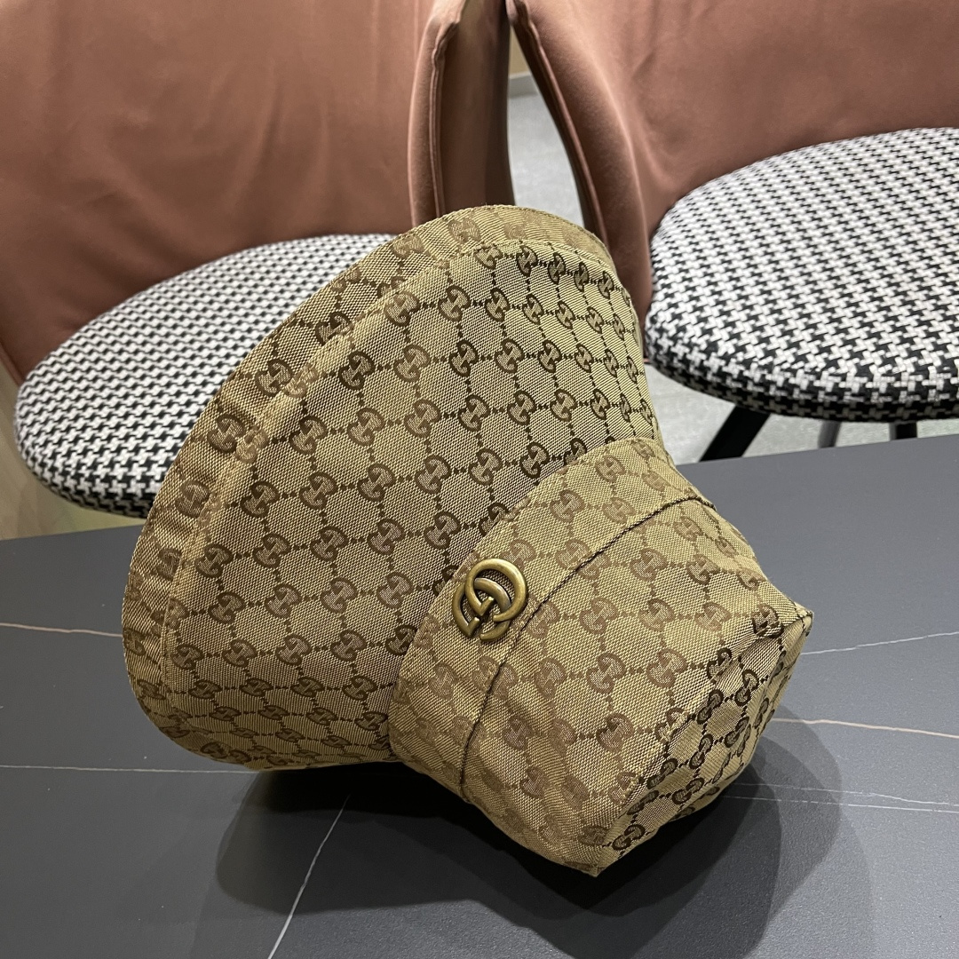  古奇GUCCI🧢官网新品2025年g家字母正确版本老花字母大帽檐牛仔渔夫
帽子女春夏防晒k4