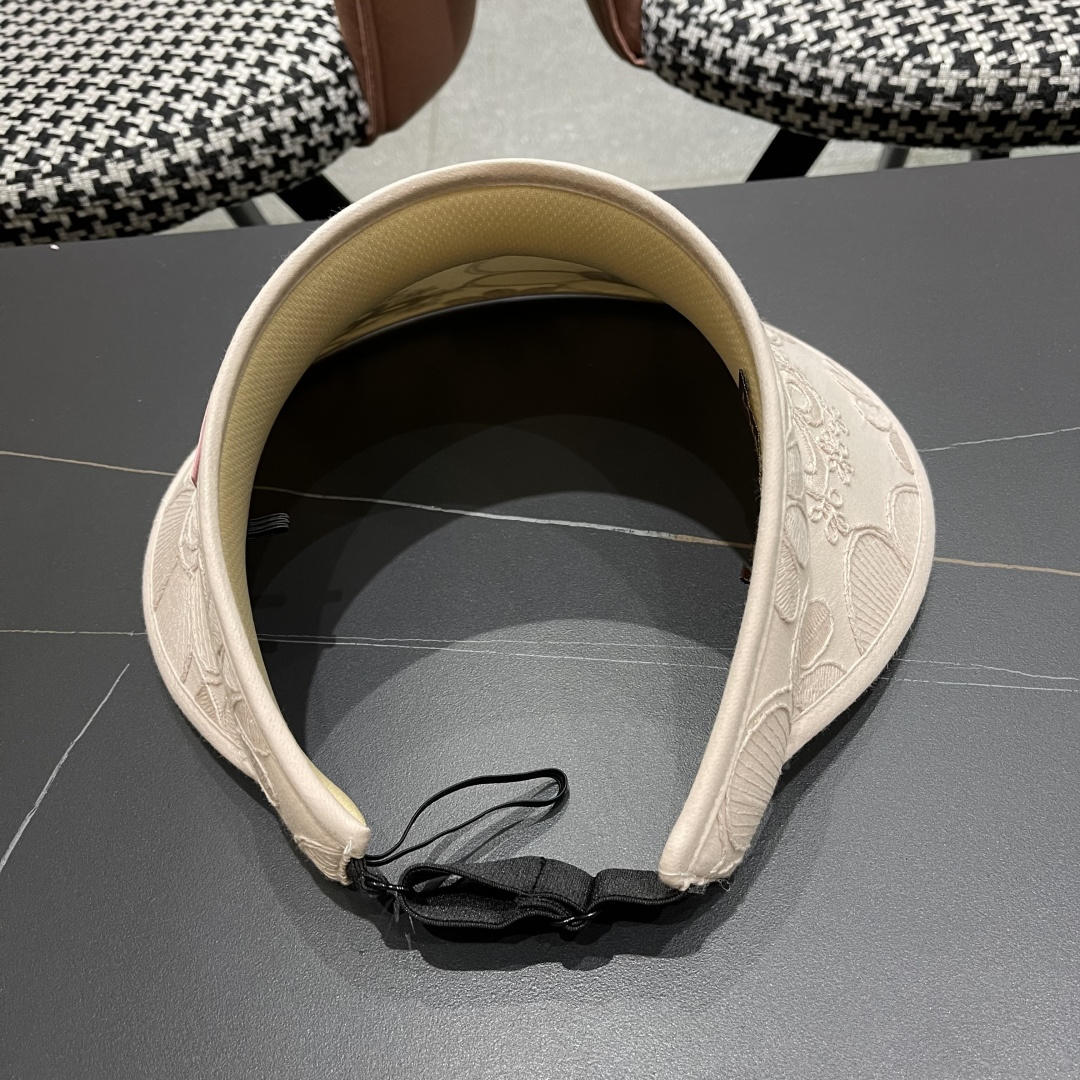  lv路易威登2025新款花朵刺绣空顶帽女春夏出游遮阳防晒帽显脸
小百搭休闲太阳盆帽