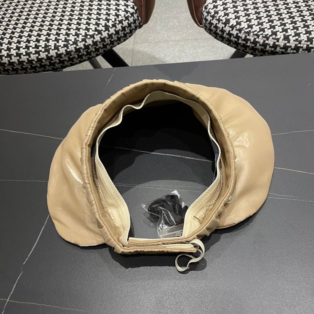  普拉达 PRADA 日系甜美珍珠空顶帽女夏季防晒遮阳帽可卷起便
携户外出游遮阳帽子