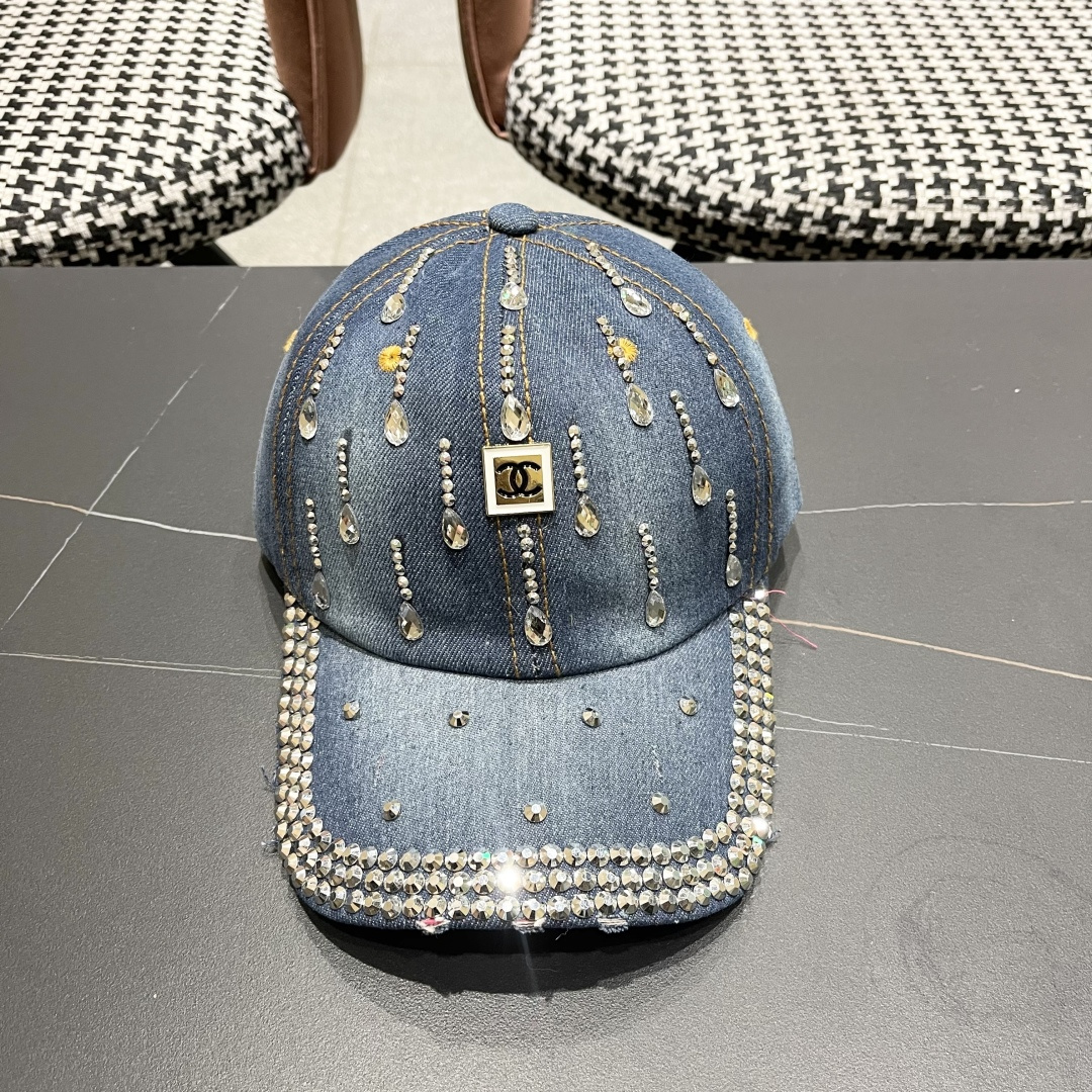 NO:226101,Chanel Chanel rhinestone baseball cap for women in summer Korean version ripped sun hat 2025 new versatile water drop old denim baseball cap hat straw hat fisherman hat baseball cap, hat, chanel, chanel, espadrilles, hats19860909香奈儿Chanel水钻鸭舌帽女夏季韩版破洞太阳帽2025新款百搭 水滴做旧牛仔棒球帽 帽子草帽渔夫帽棒球帽,帽子,chanel,chanel,espadrilles,hats,hat