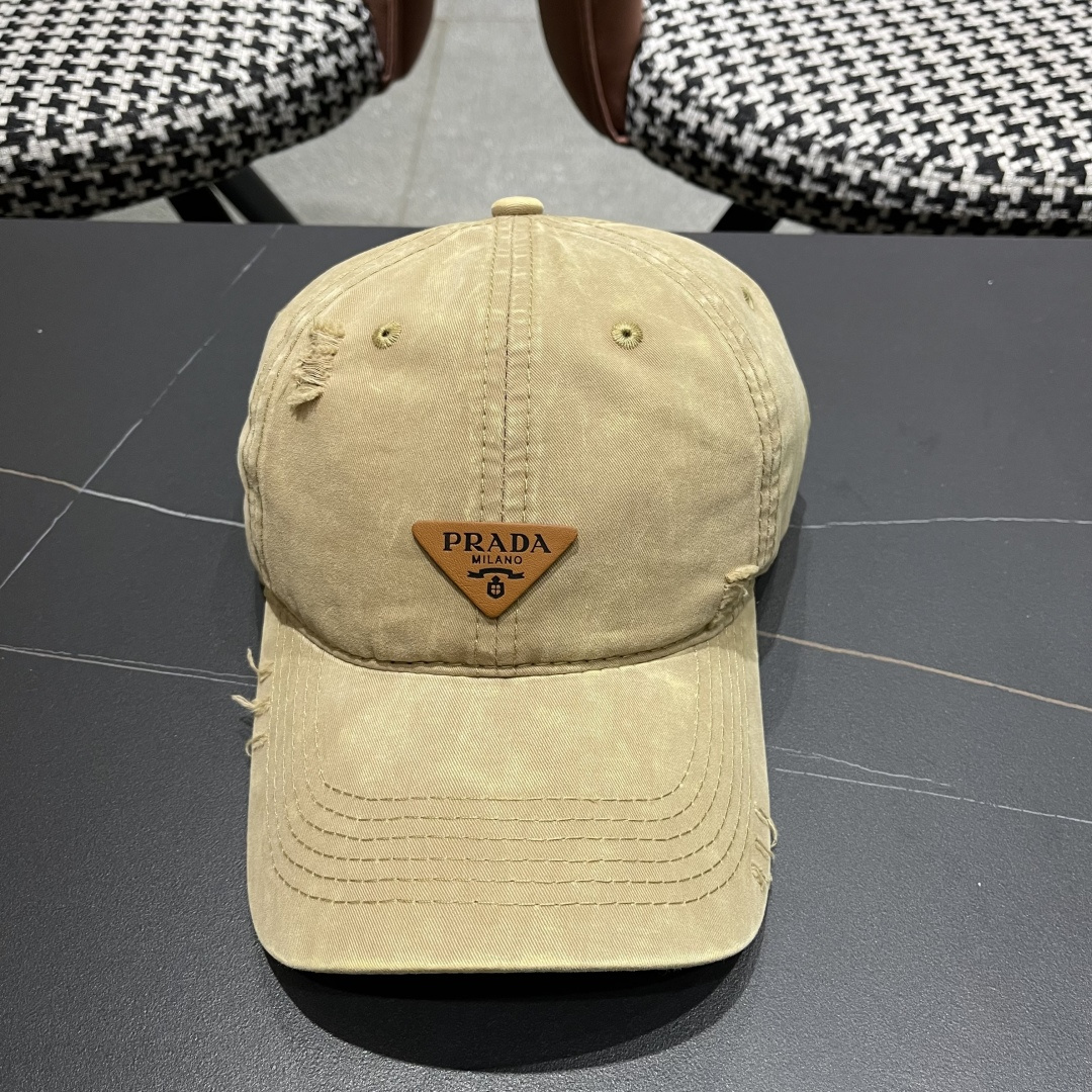 NO:229847,[Prada] 2025 new small ripped baseball cap, shipped simultaneously in the counter, big brand models are super easy to match, buy them quickly!  Hat Straw Hat Fisherman Hat Baseball Hat, Hats, Prada, espadrilles, hats19860909【普拉达】2025新款小破洞棒球帽,专柜同步出货,大牌款超好搭配,赶紧入手！帽子草帽渔夫帽棒球帽,帽子,prada,espadrilles,hats,hat