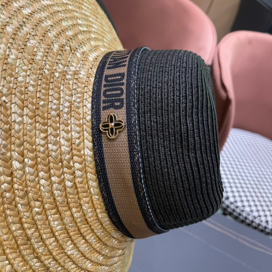  DIOR👒迪奥 2024春夏新大沿草帽👏简约大方，百搭单品～出街首选，新品上架