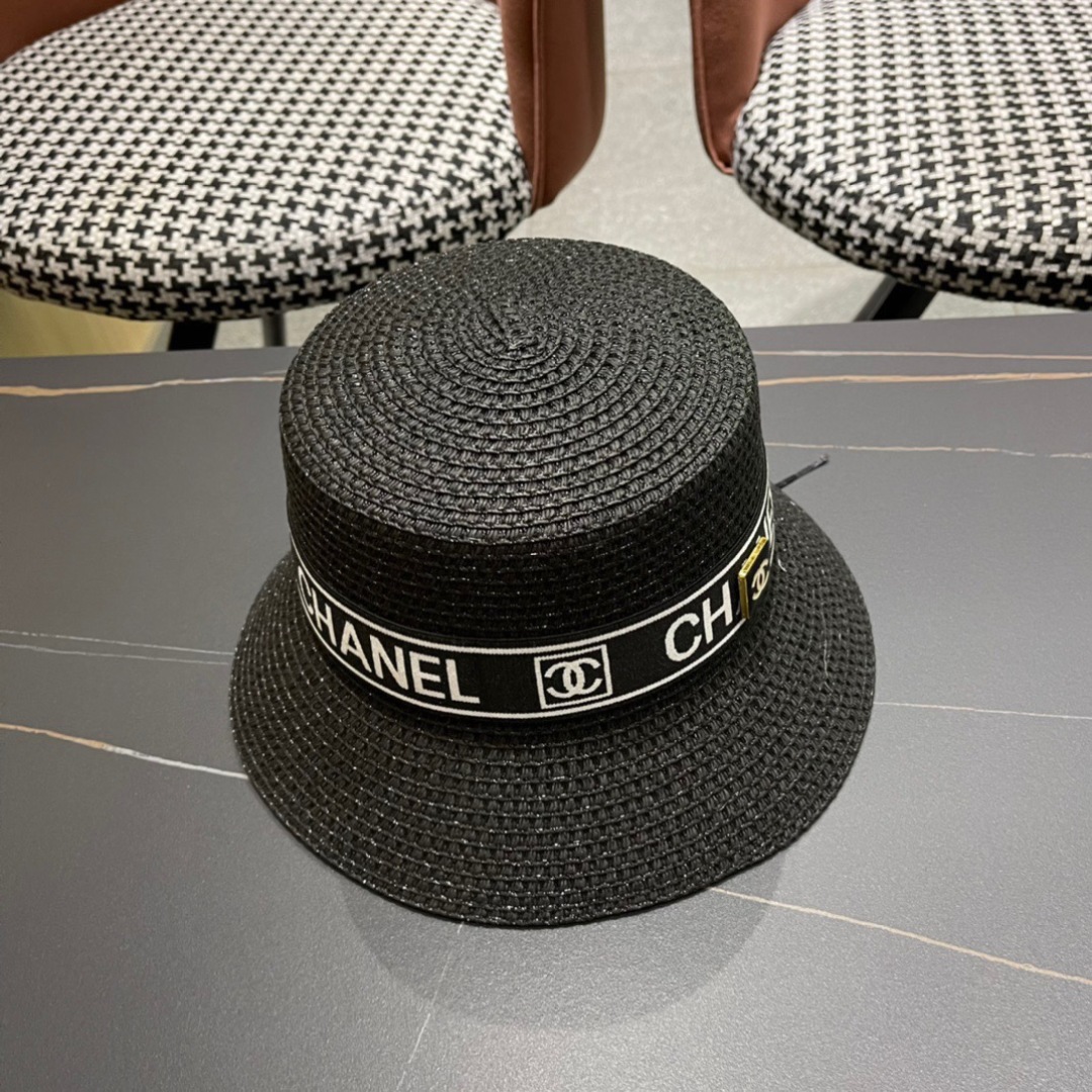 【Chanel香奈儿】2025新款小香风网红款草帽，出街必备超好搭配，赶紧入手！