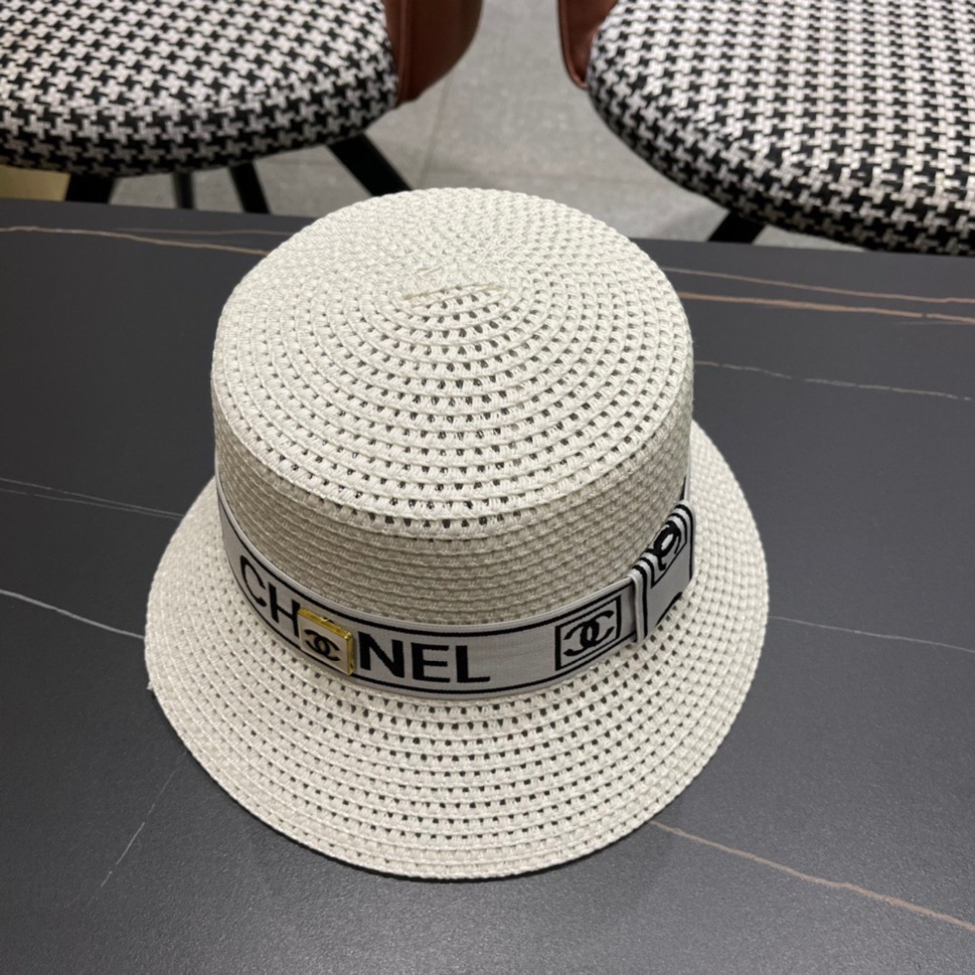 【Chanel香奈儿】2025新款小香风网红款草帽，出街必备超好搭配，赶紧入手！